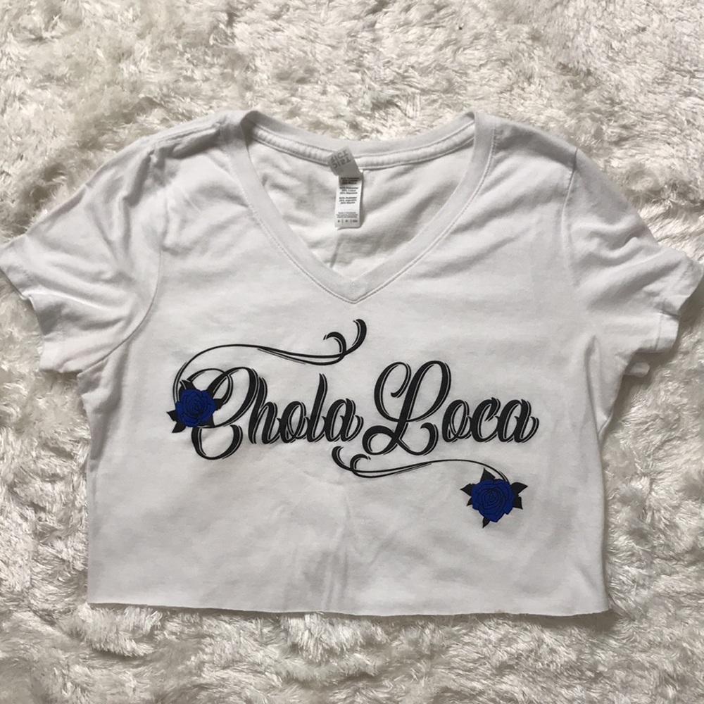 Chola Loca Crop Top💙 - Picture 3 of 4